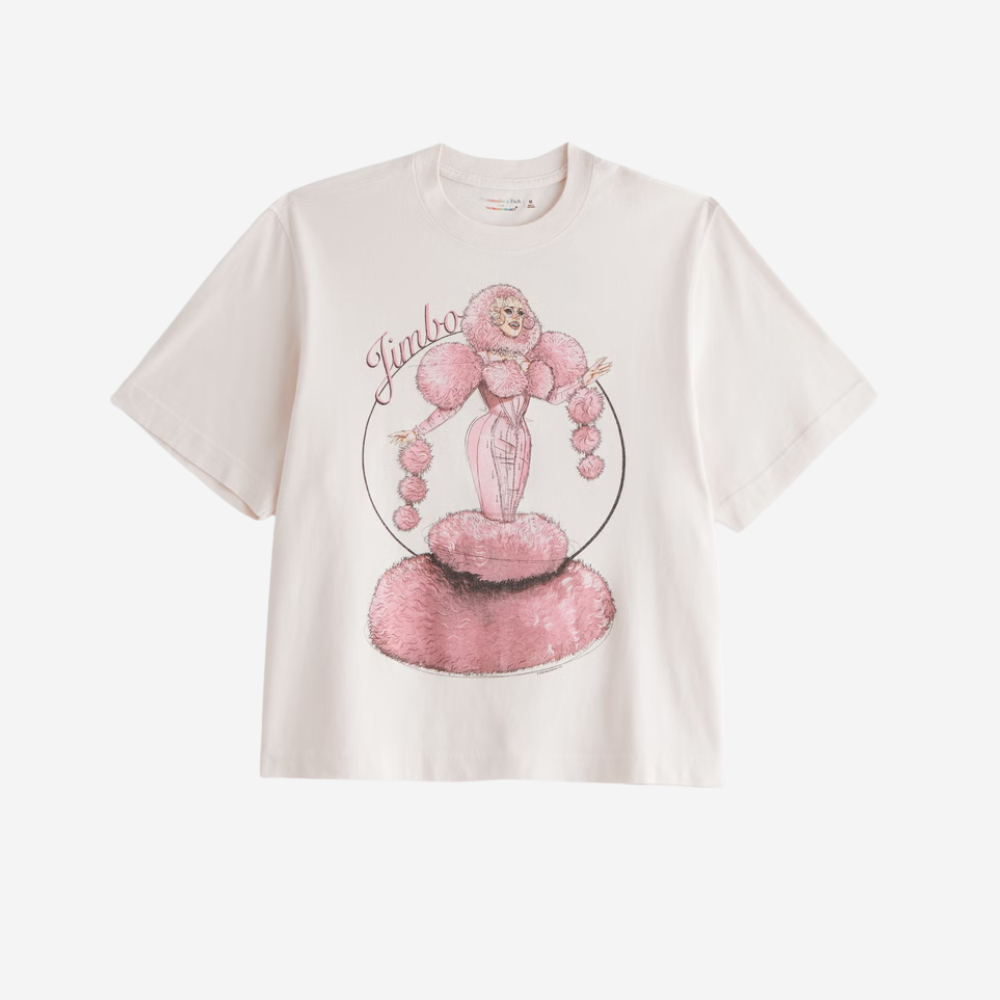 Pride Abercrombie cream tshirt