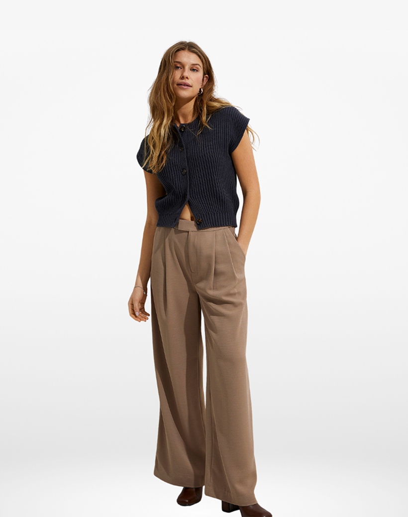 Zara Wide Leg Tailored Pants