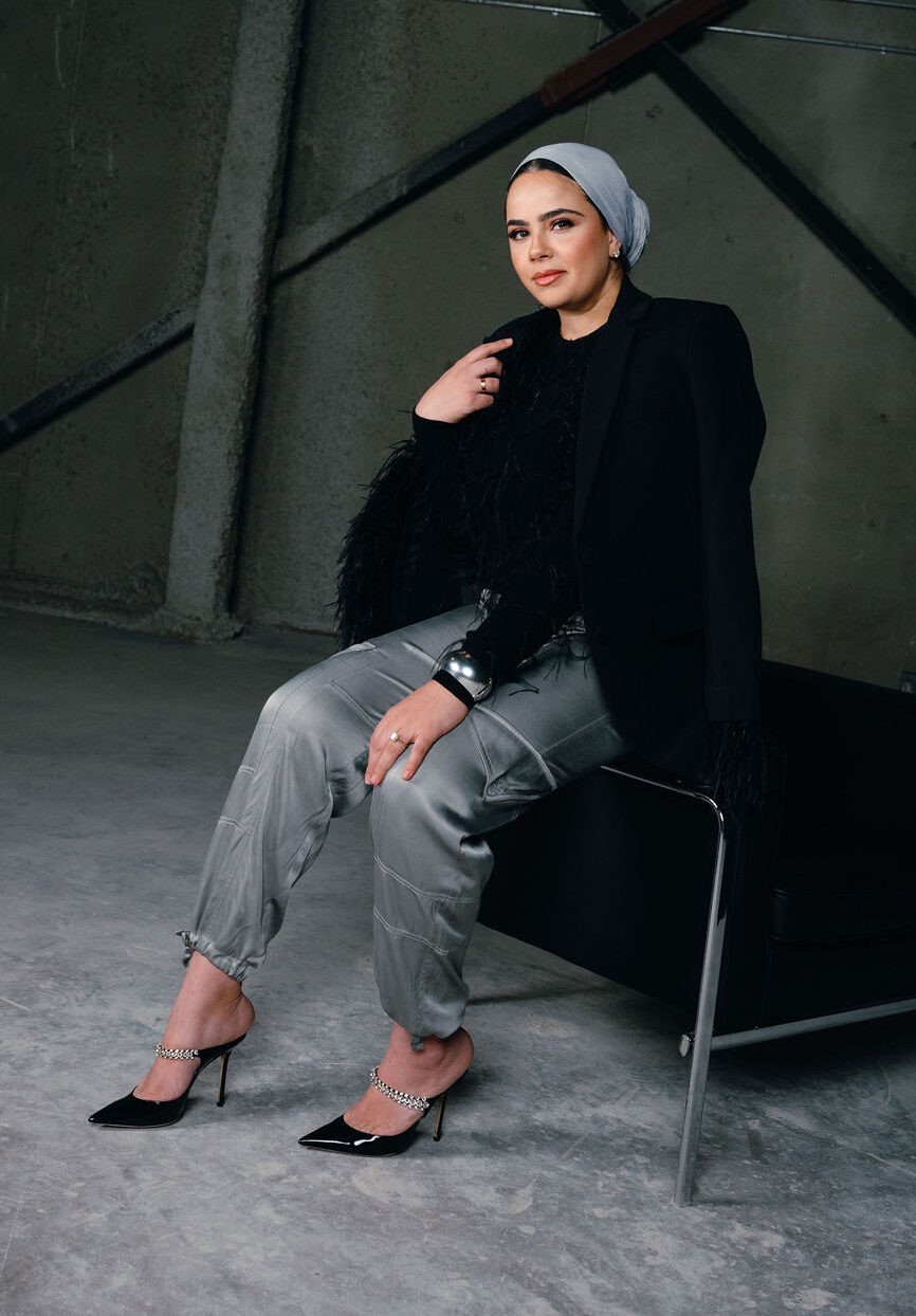 Blazer: Michael Kors | Sweater: Michael Kors | Pant: Simons | Jewellery: Simons | Heel: Holt Renfrew