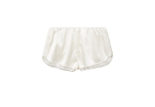 Mango Silk Lingerie Shorts