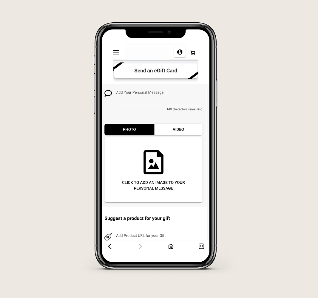 Send an e-gift card