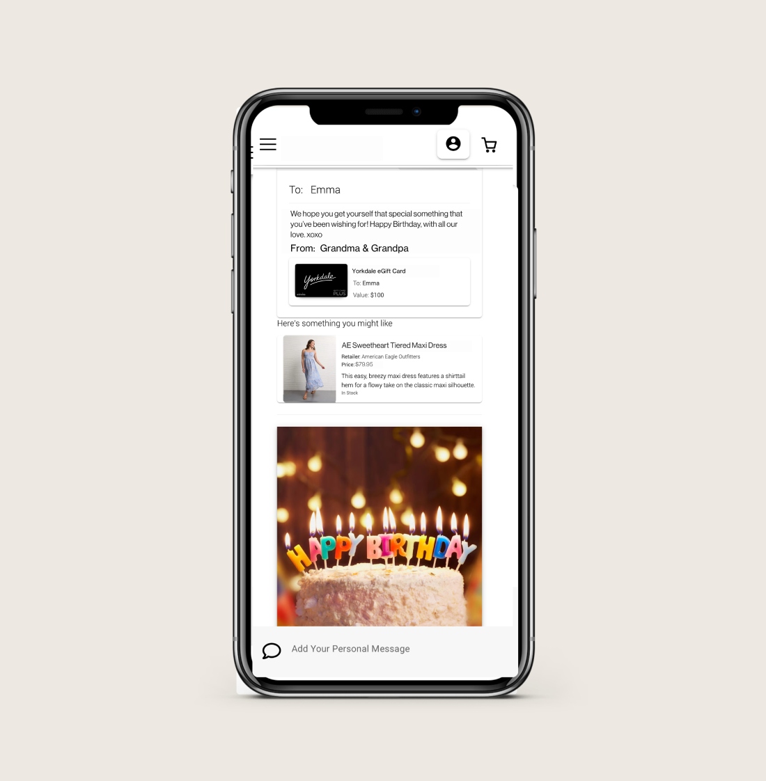 Birthday screen yorkdale