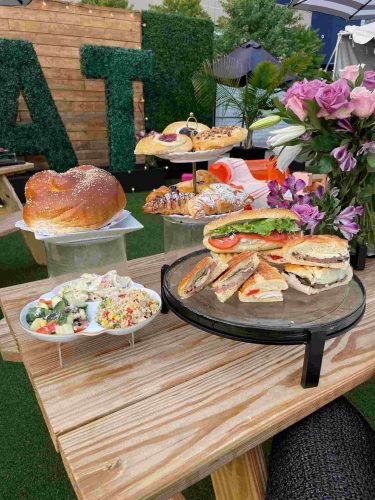 Brunch sandwich platter
