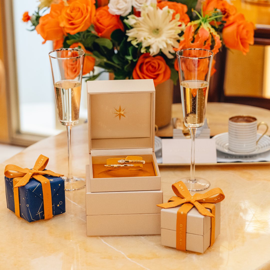 Bvlgari luxury jewelry gift set