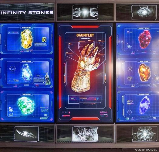 Infinity stones and gauntlet display
