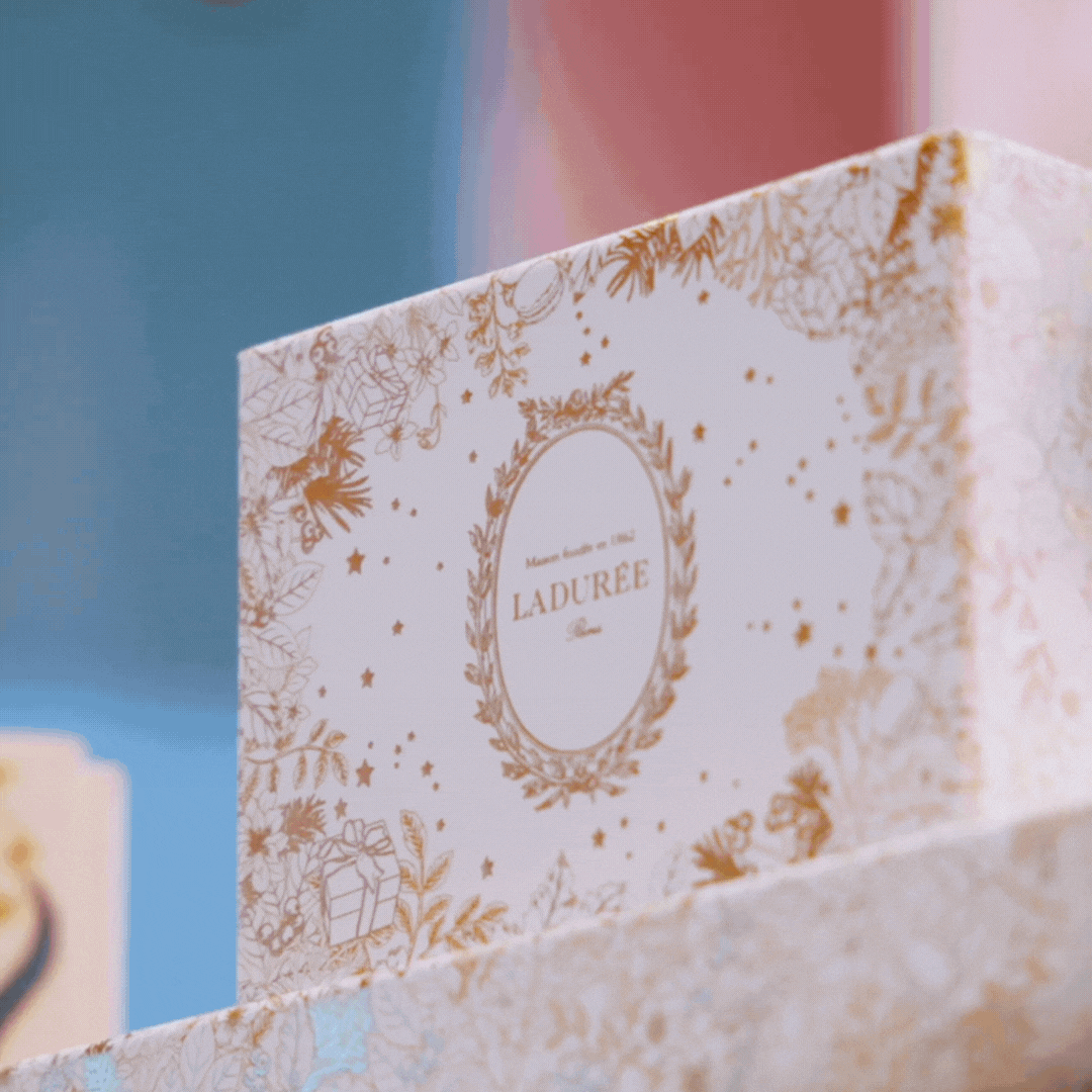 Laduree Holiday Gift Box Closeup