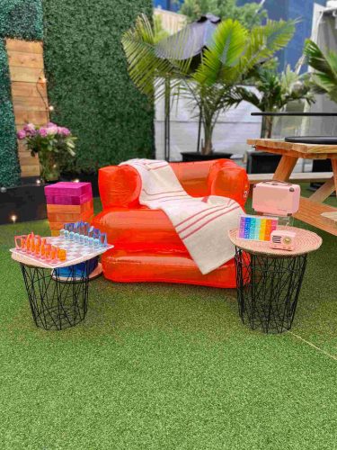 Lounge seating area