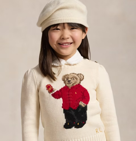 Ralph lauren kids white hoodie