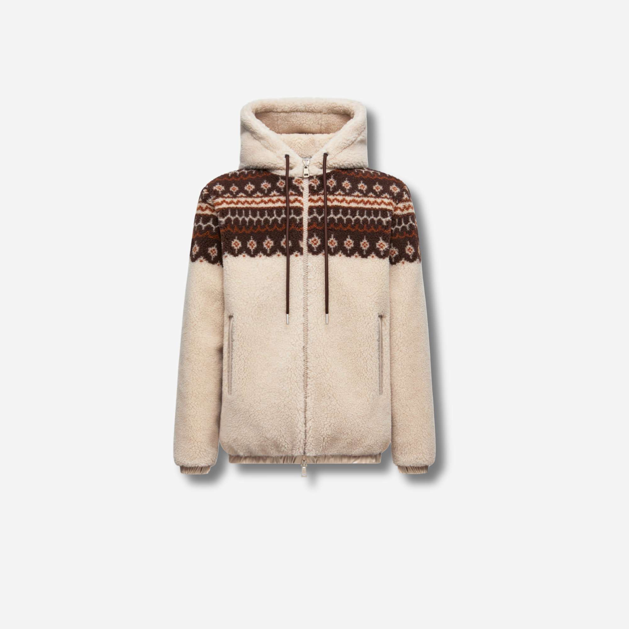 White brown moncler jacket