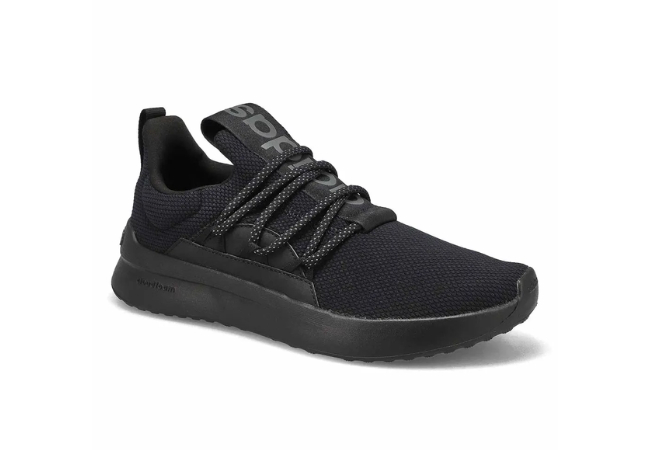 adidas Mens Lite Racer Adapt 5.0 Wide Sneaker - Black at SoftMoc, $99.99