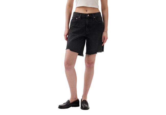 Gap 8 mid rise 90s loose denim bermuda shorts