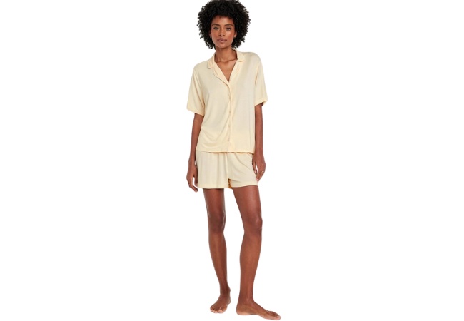 Old navy knit jersey pajama short set